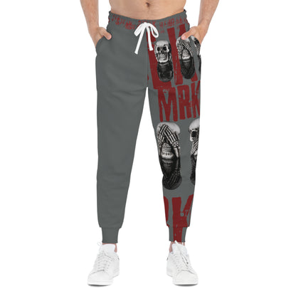 BLK MRKT See No Evil Gray Athletic Joggers