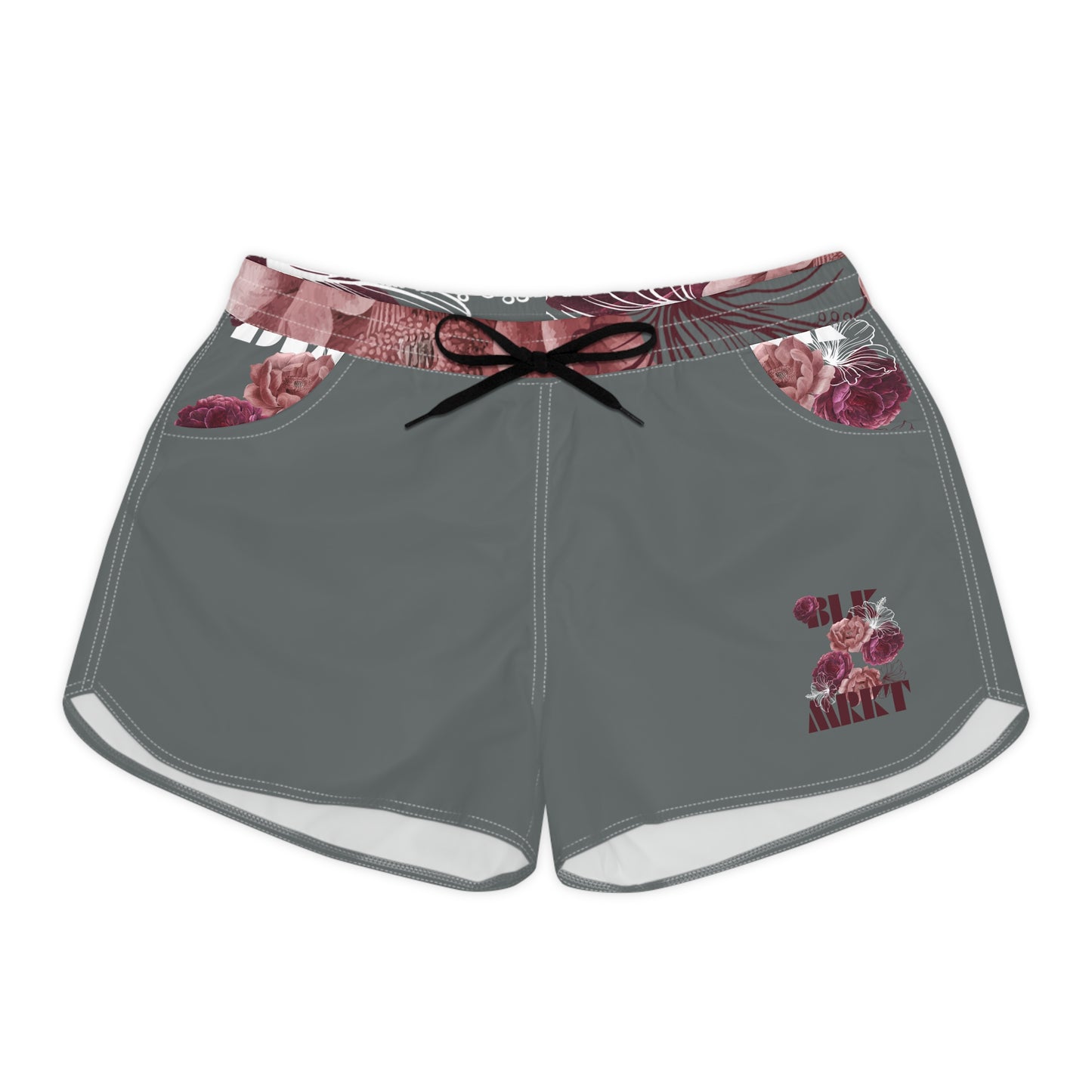 BLK MRKT Rose Gray Women's Casual Shorts