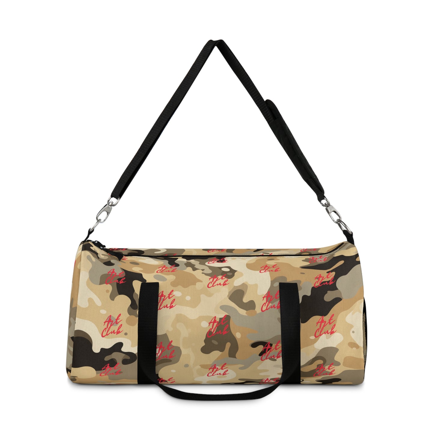 Art Club Desert Camo Red Logo Monogram Duffel Bag