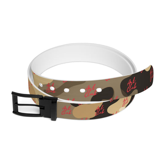 Art Club Desert Camo Red Monogram Belt