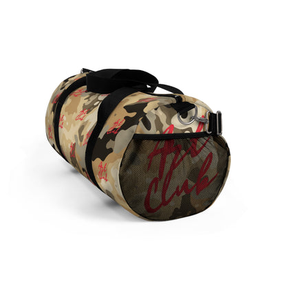 Art Club Desert Camo Red Logo Monogram Duffel Bag