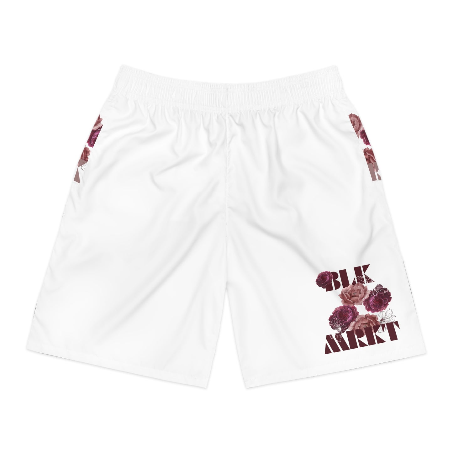 BLK MRKT Rose White Jogger Shorts