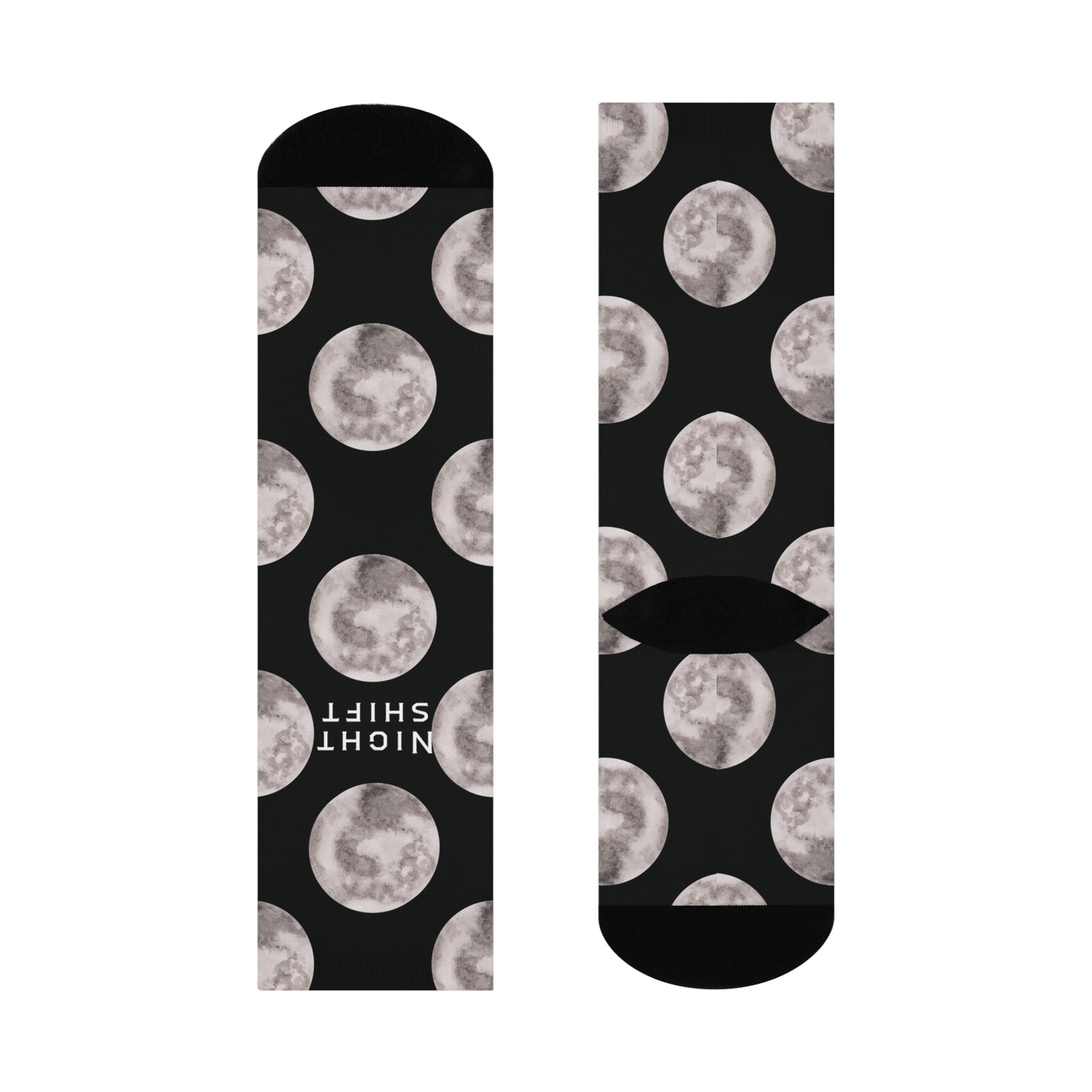 Night Shift Full Moon Monogram Socks