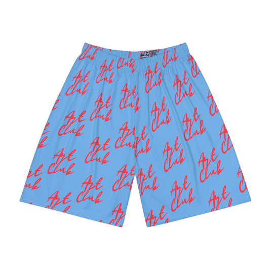 Art Club Red Logo Powder Blue Shorts