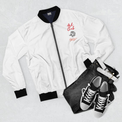 Art Club Smoker's Lounge Blanco Bomber Jacket