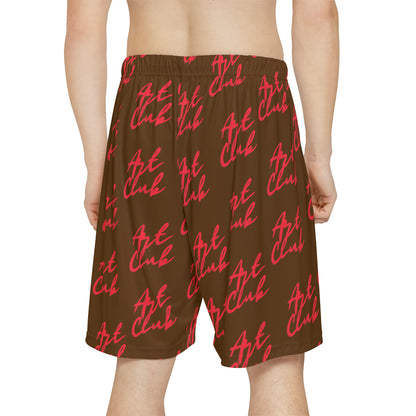 Art Club Red Logo Brown Shorts