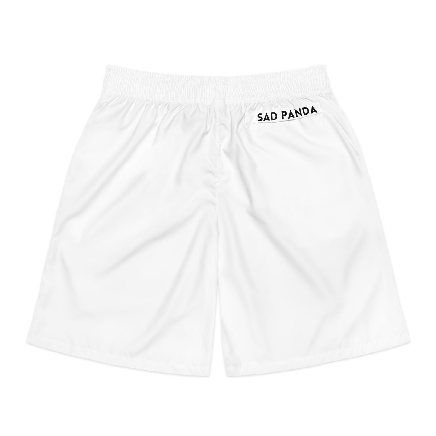 Sad Panda White Jogger Shorts