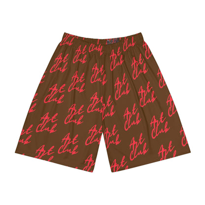 Art Club Red Logo Brown Shorts