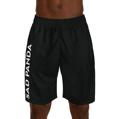 Sad Panda Black Jogger Shorts