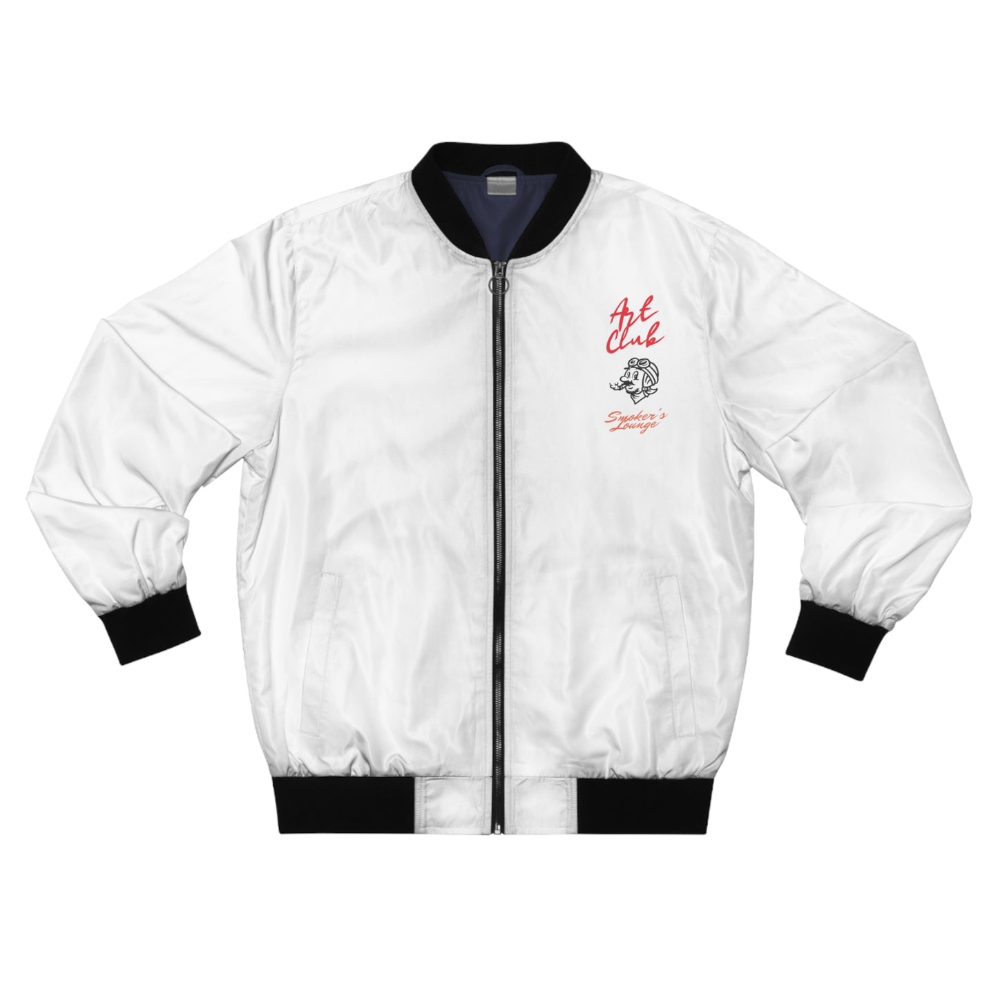 Art Club Smoker's Lounge Blanco Bomber Jacket