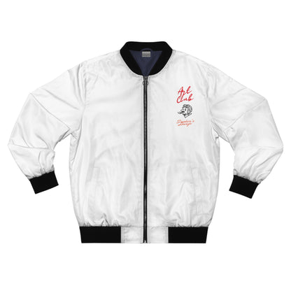 Art Club Smoker's Lounge Blanco Bomber Jacket