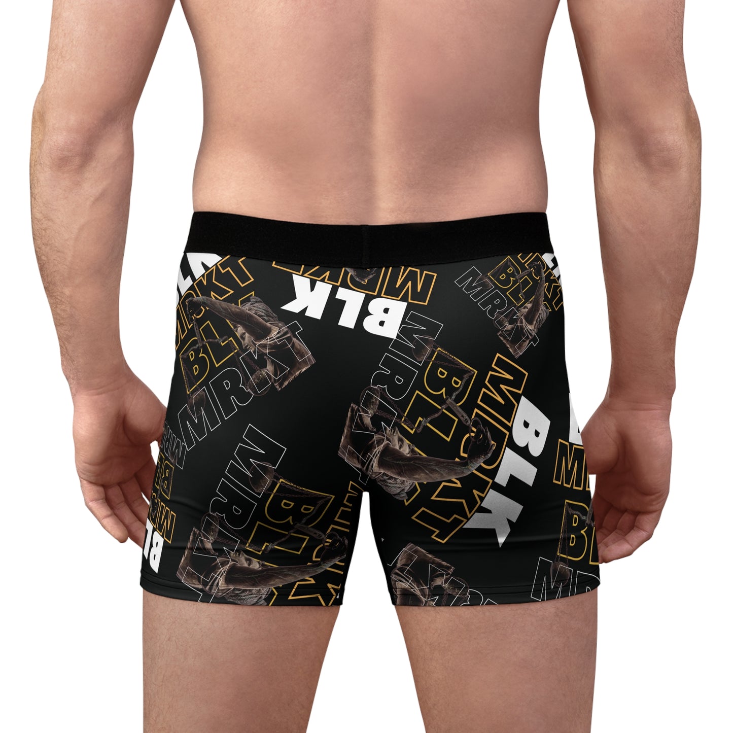 BLK MRKT Greek Scales Black Boxer Briefs