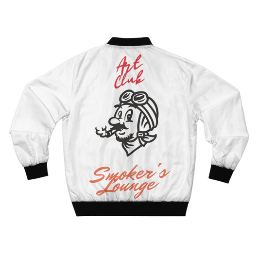 Art Club Smoker's Lounge Blanco Bomber Jacket