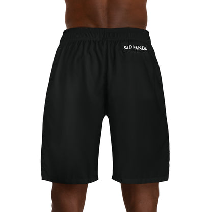 Sad Panda Black Jogger Shorts