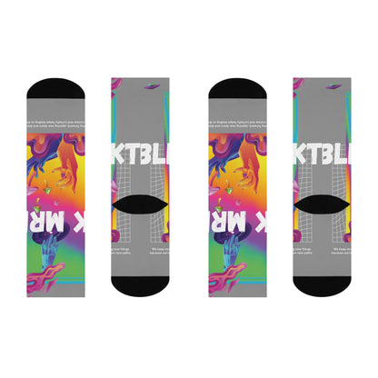 BLK MRKT Psychedelic Gray Socks