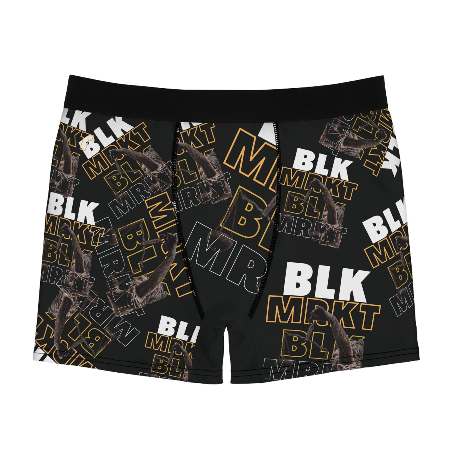 BLK MRKT Greek Scales Black Boxer Briefs