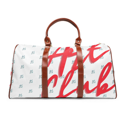 Art Club Monogram White Waterproof Travel Bag