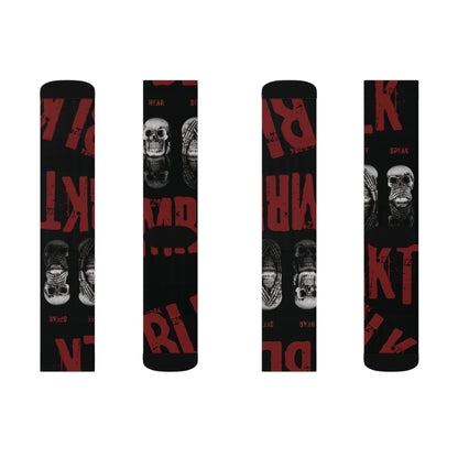 BLK MRKT  See No Evil Black Socks