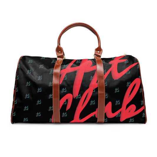 Art Club Monogram Black Waterproof Travel Bag