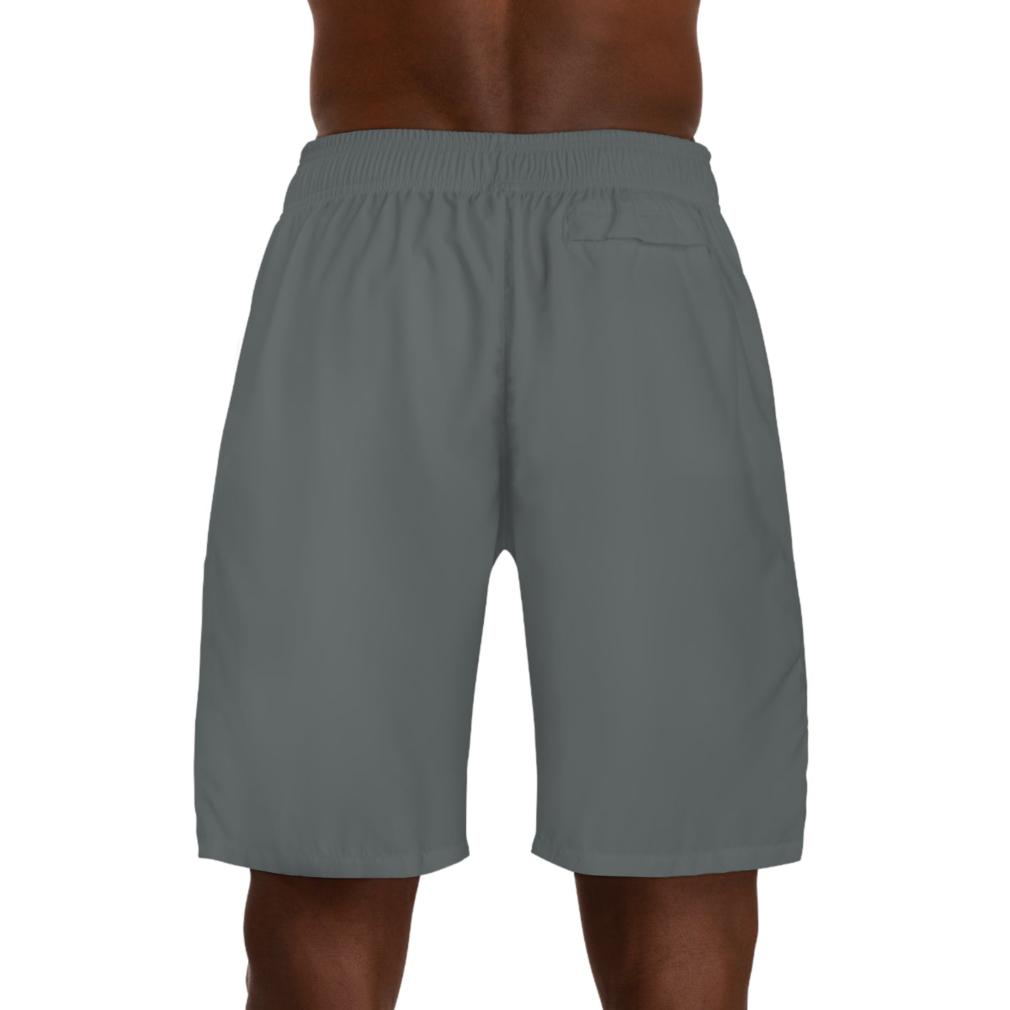 BLK MRKT Rose Big Logo Gray White Pink Jogger Shorts