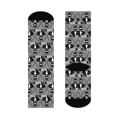 BLK MRKT BIGHEAD Logo Gray Socks