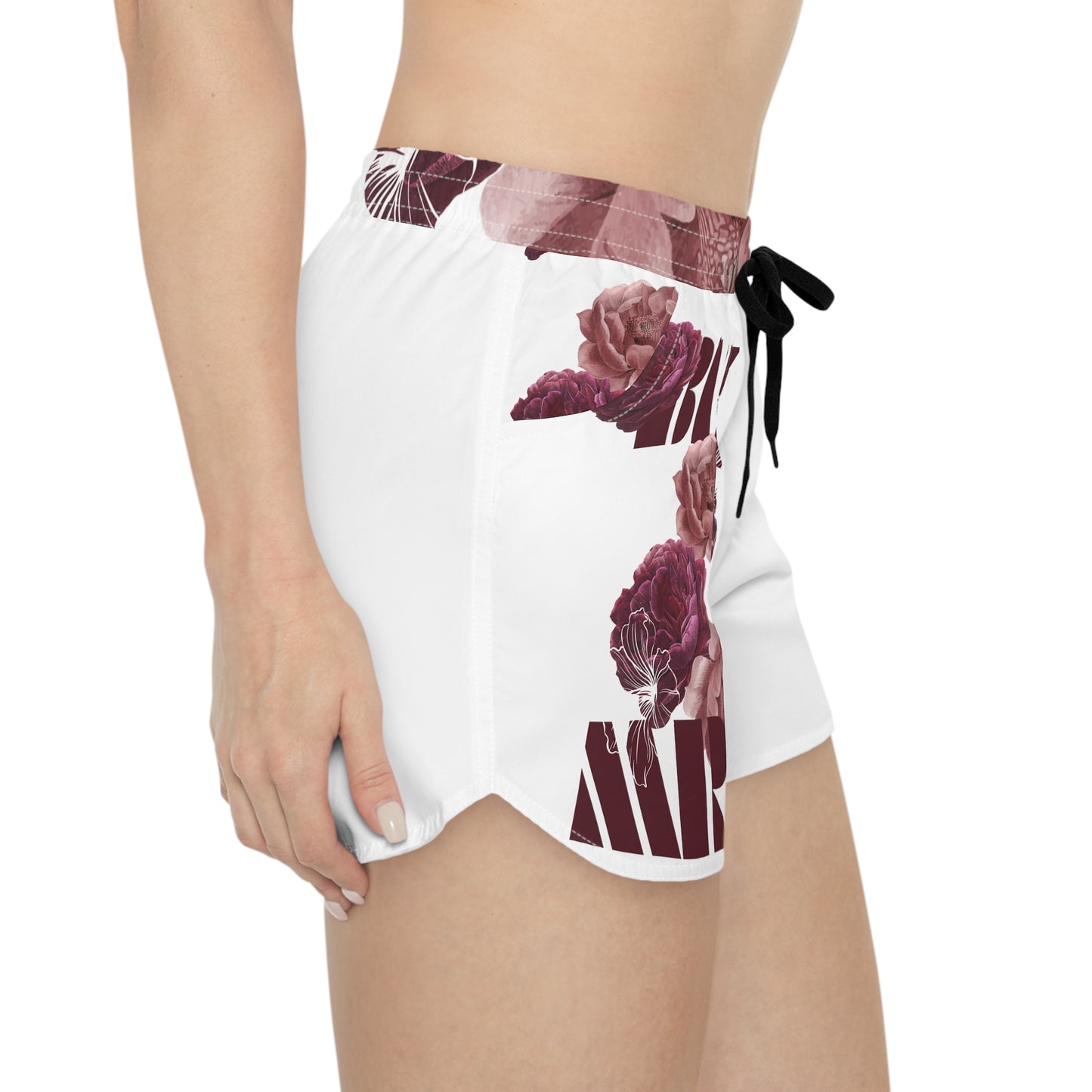 BLK MRKT Rose White Women's Casual Shorts