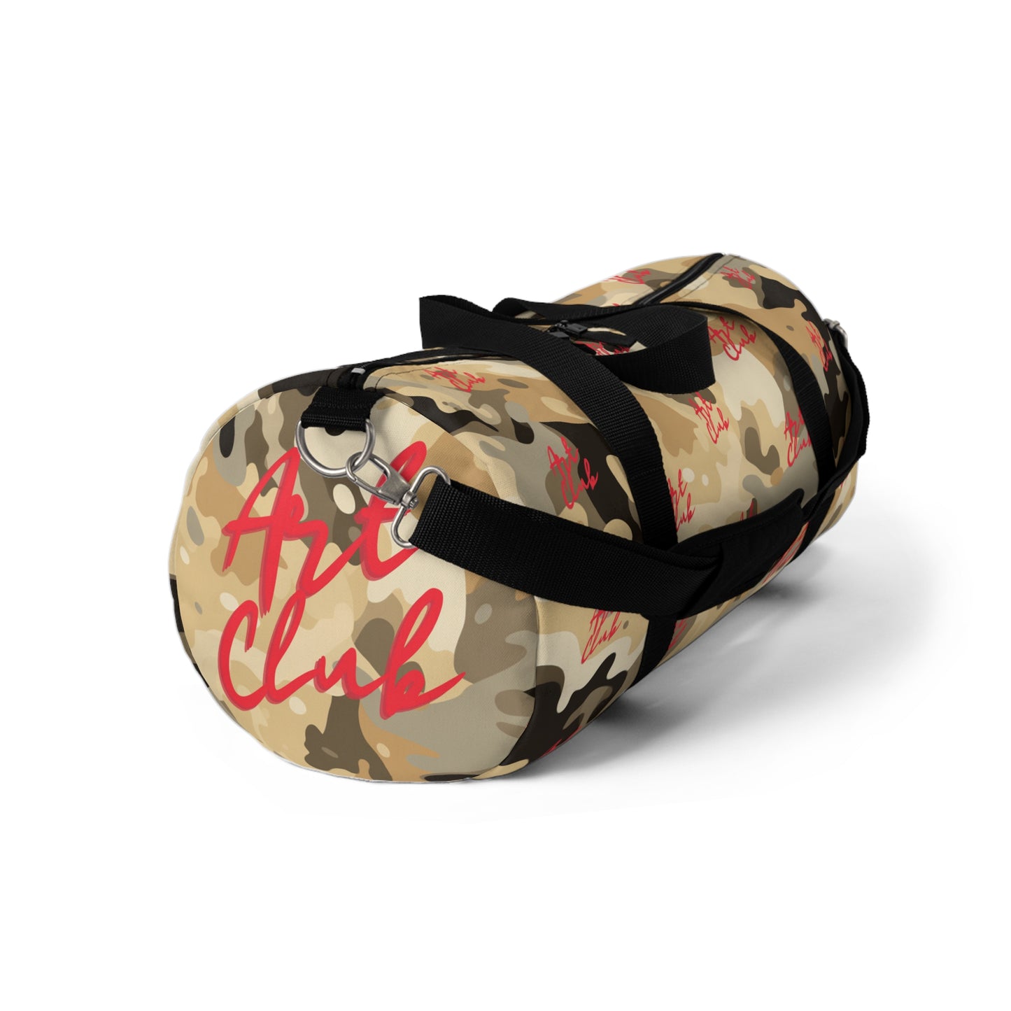 Art Club Desert Camo Red Logo Monogram Duffel Bag