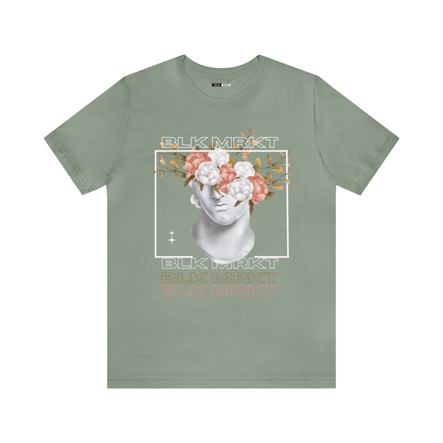 BLK MRKT Flower Face Tee