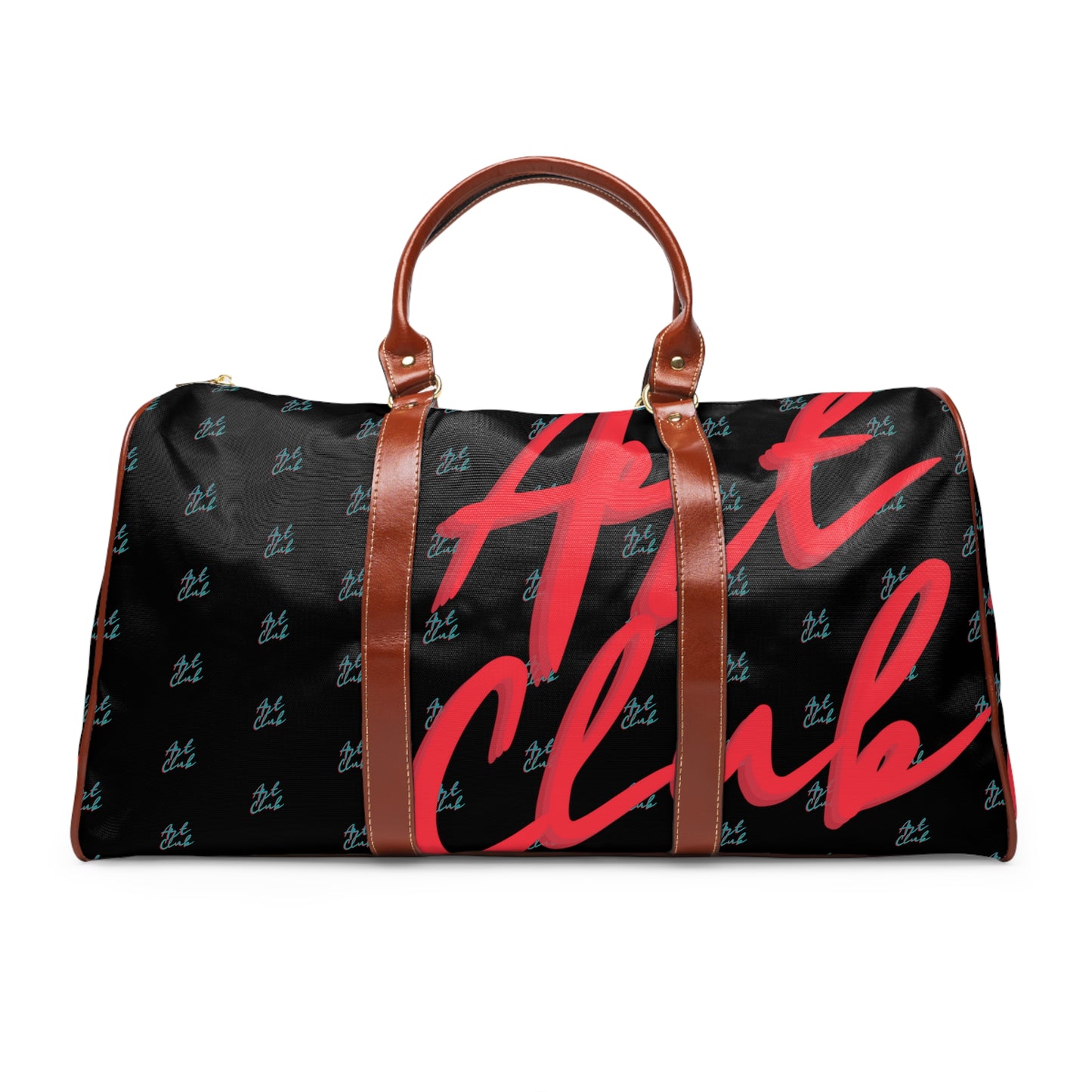 Art Club Monogram Black Waterproof Travel Bag