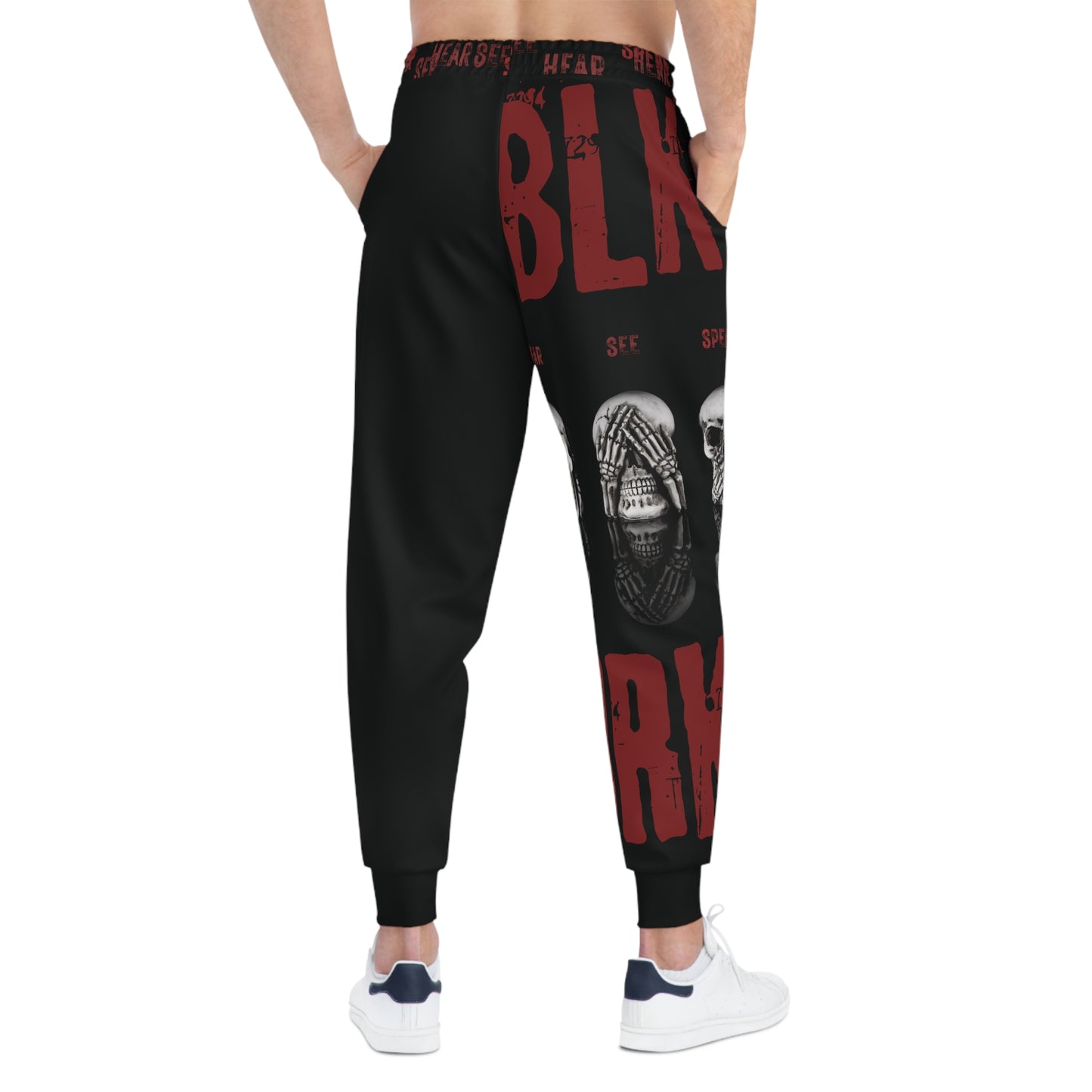 BLK MRKT See No Evil Black Athletic Joggers