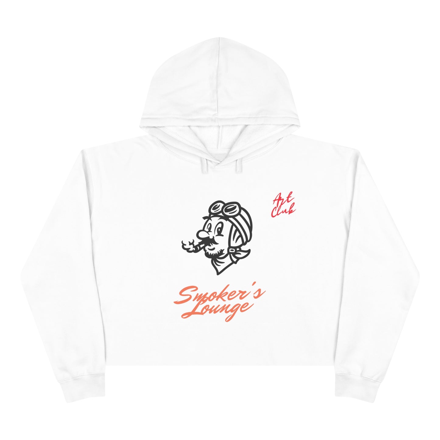 Art Club Smoker's Lounge Crop Hoodie