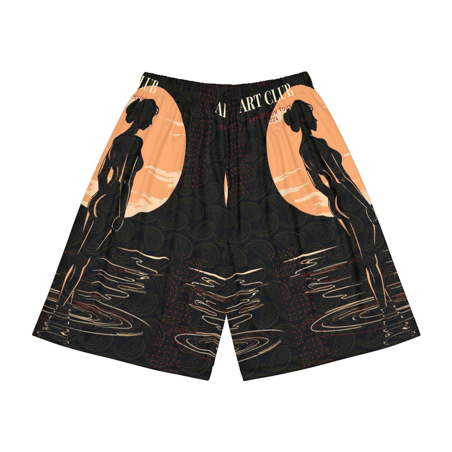 Art Club Moonlight Maroon Shorts