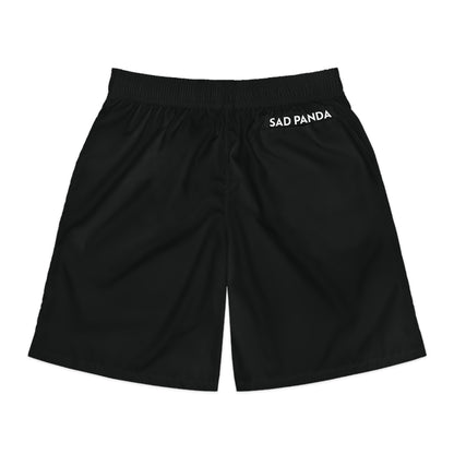 Sad Panda Black Jogger Shorts