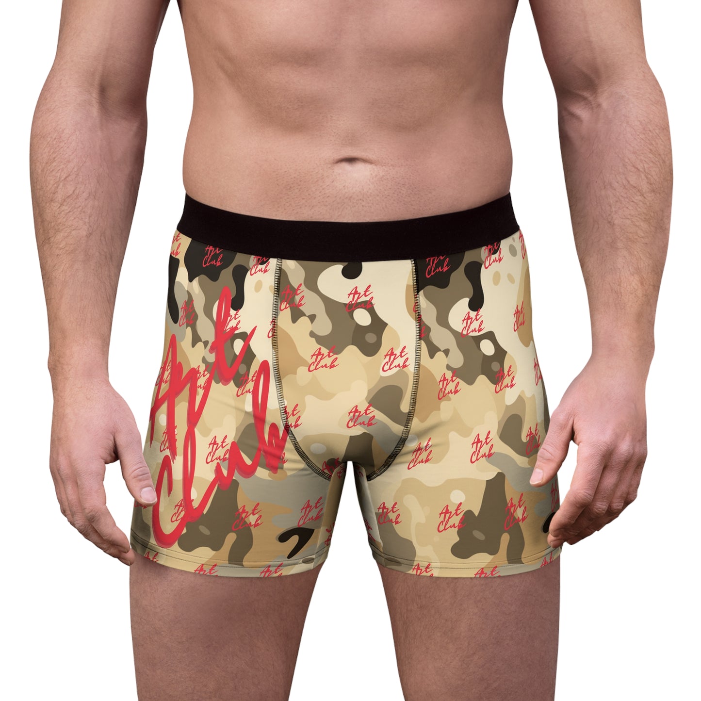 Art Club Desert Camo Red Logo Boxer Briefs