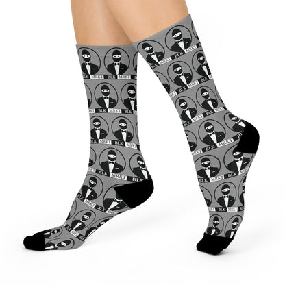 BLK MRKT BIGHEAD Logo Gray Socks