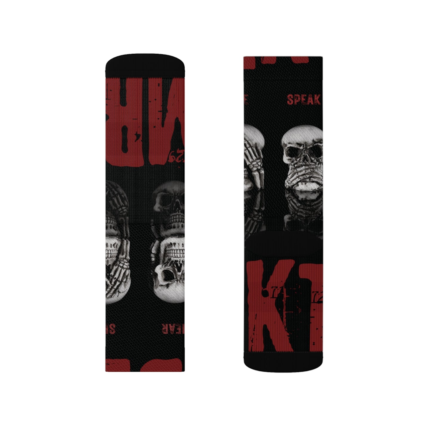 BLK MRKT  See No Evil Black Socks