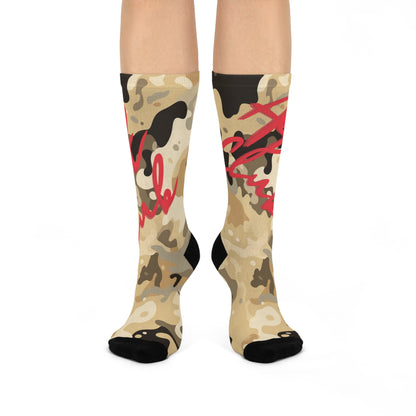 Art Club Desert Camo Red Socks