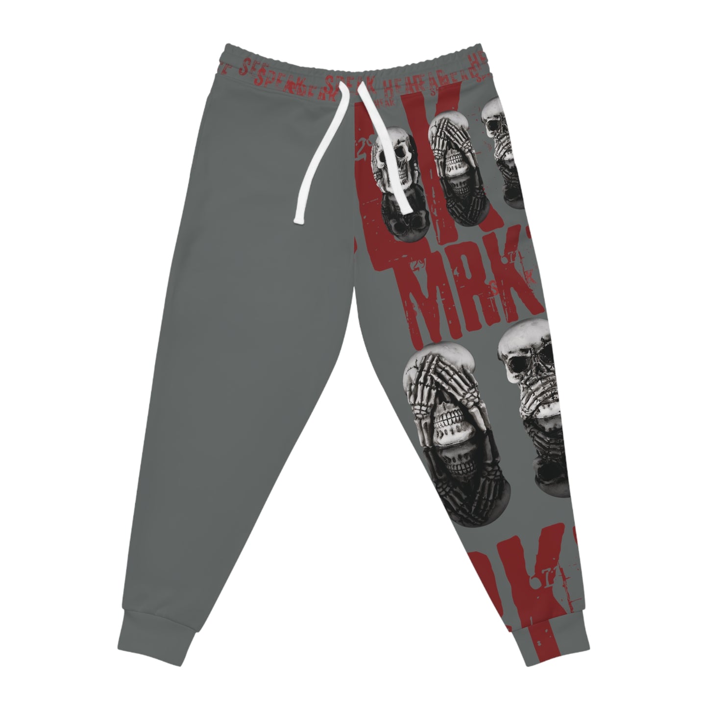 BLK MRKT See No Evil Gray Athletic Joggers