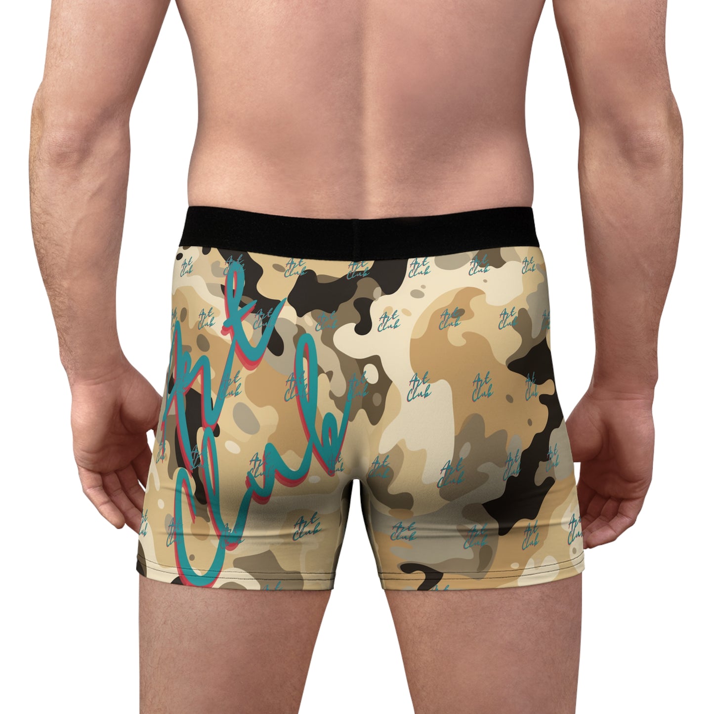 Art Club Desert Camo Teal Logo Boxer Briefs