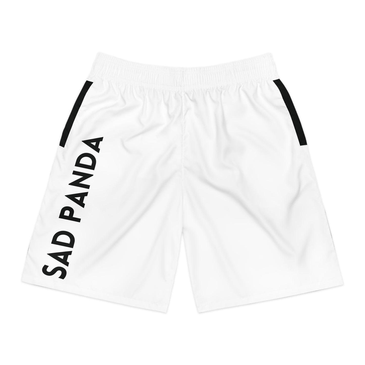 Sad Panda White Jogger Shorts