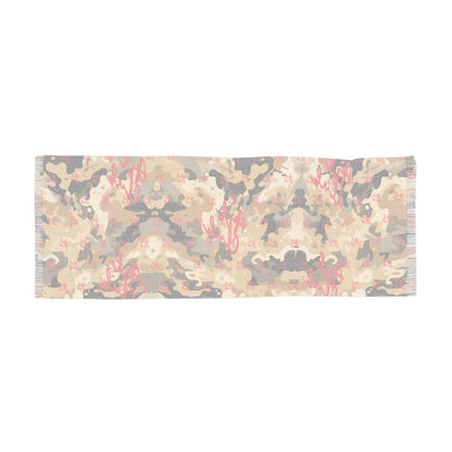 Art Club Desert Camo Red Monogram Oversized Scarf