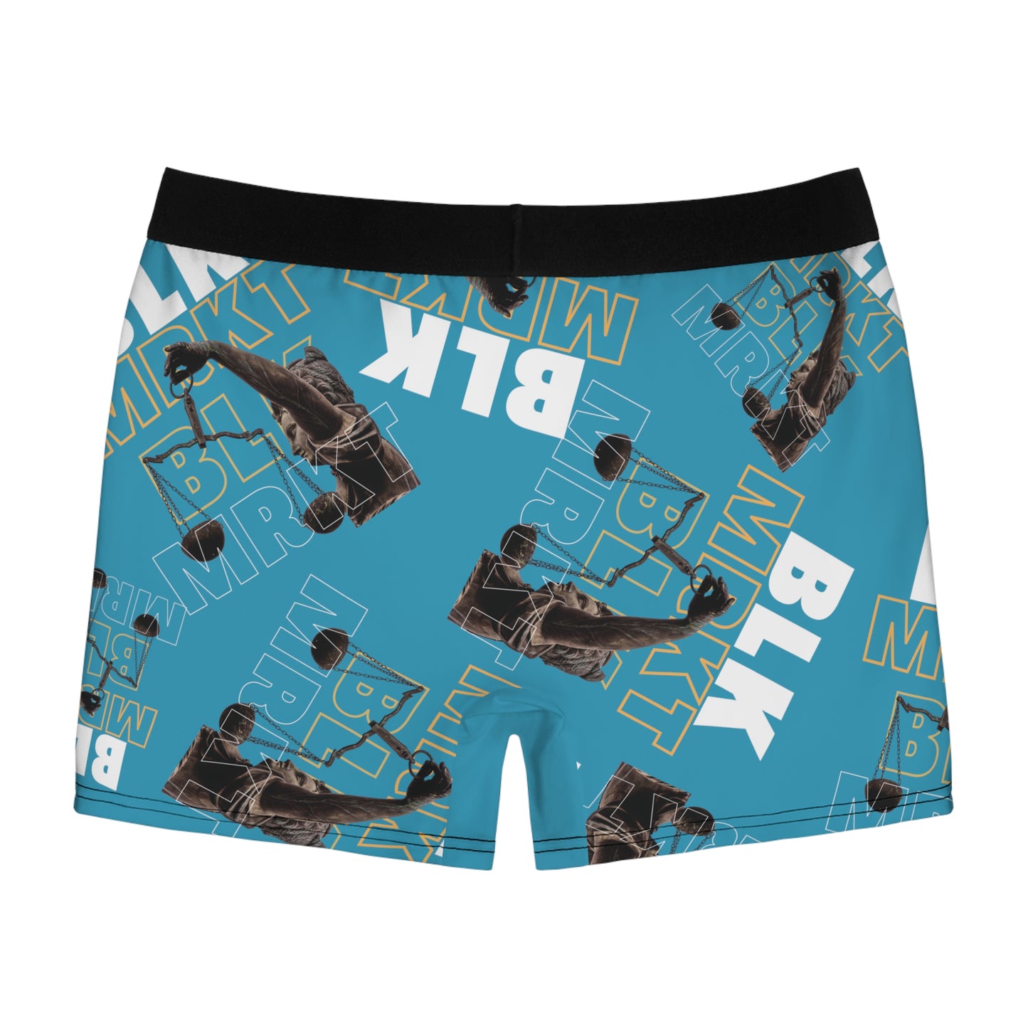 BLK MRKT Greek Scales Turquoise Boxer Briefs