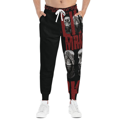 BLK MRKT See No Evil Black Athletic Joggers