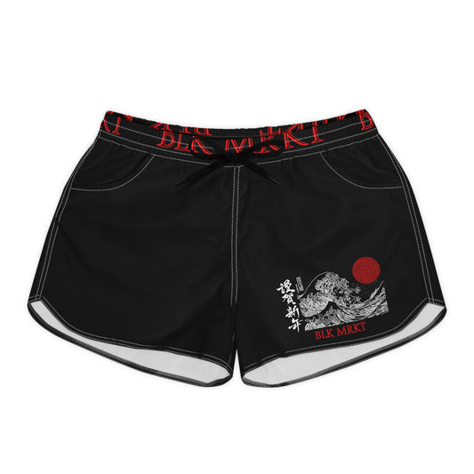 BLK MRKT Red Moon Sea Women's Casual Shorts