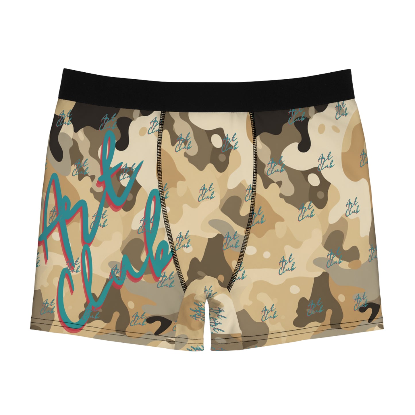 Art Club Desert Camo Teal Logo Boxer Briefs