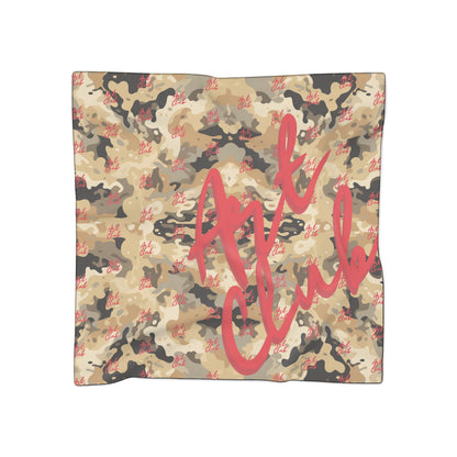 Art Club Desert Camo Red Monogram Scarf