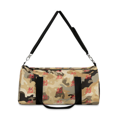 Art Club Desert Camo Red Logo Monogram Duffel Bag