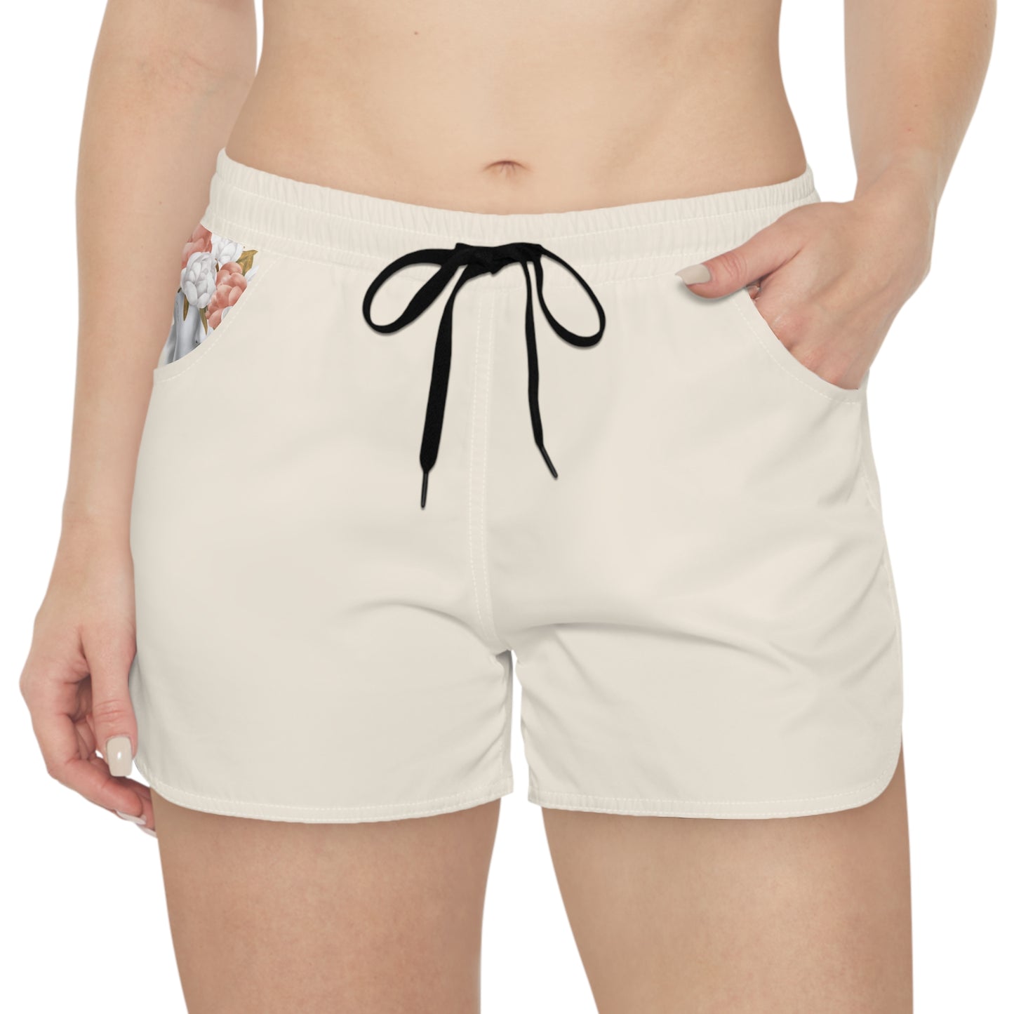 BLK MRKT Flower Face Natural Women's Casual Shorts