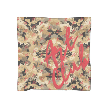 Art Club Desert Camo Red Monogram Scarf