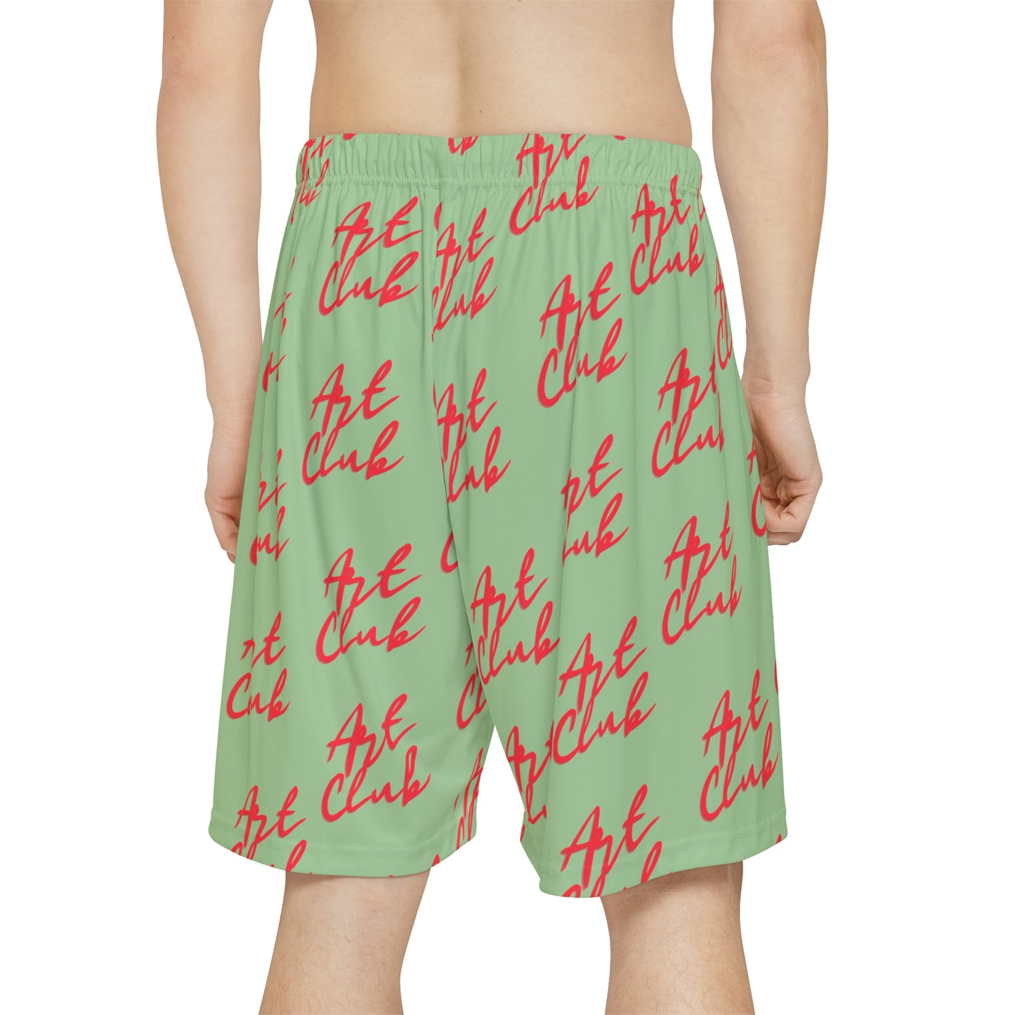 Art Club Red Logo Blush Green Shorts